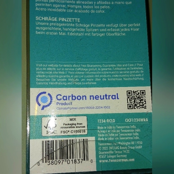 *SEALED* Tweezerman Slant Tweezers Full Size + Mini - Picture 11 of 11